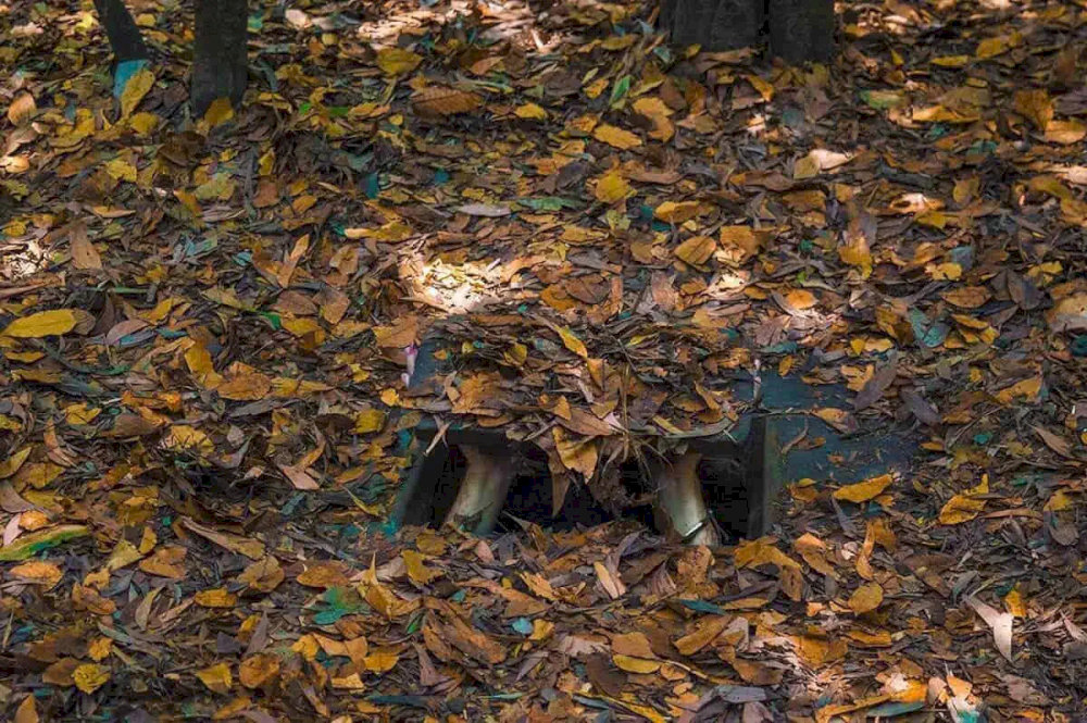 The entrance to the tunnels was cleverly disguised